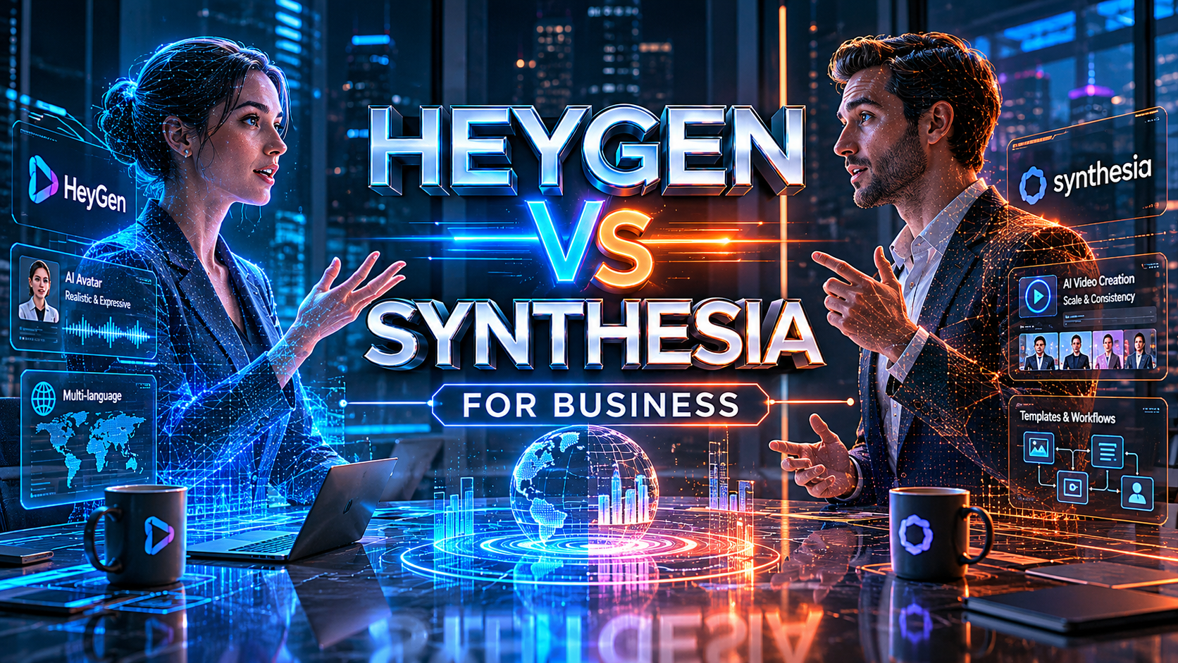 HeyGen vs Synthesia for Business: 2026 AI Video Comparison