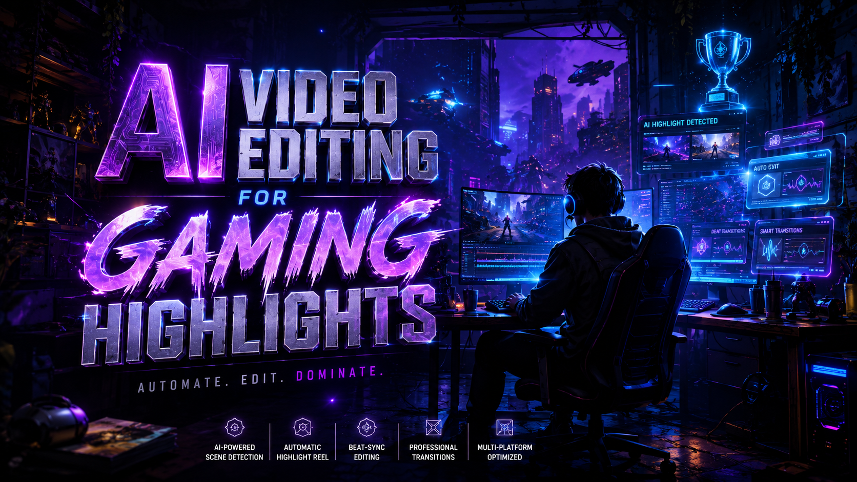 AI Video Editing for Gaming Highlights: 2026 Best Tools