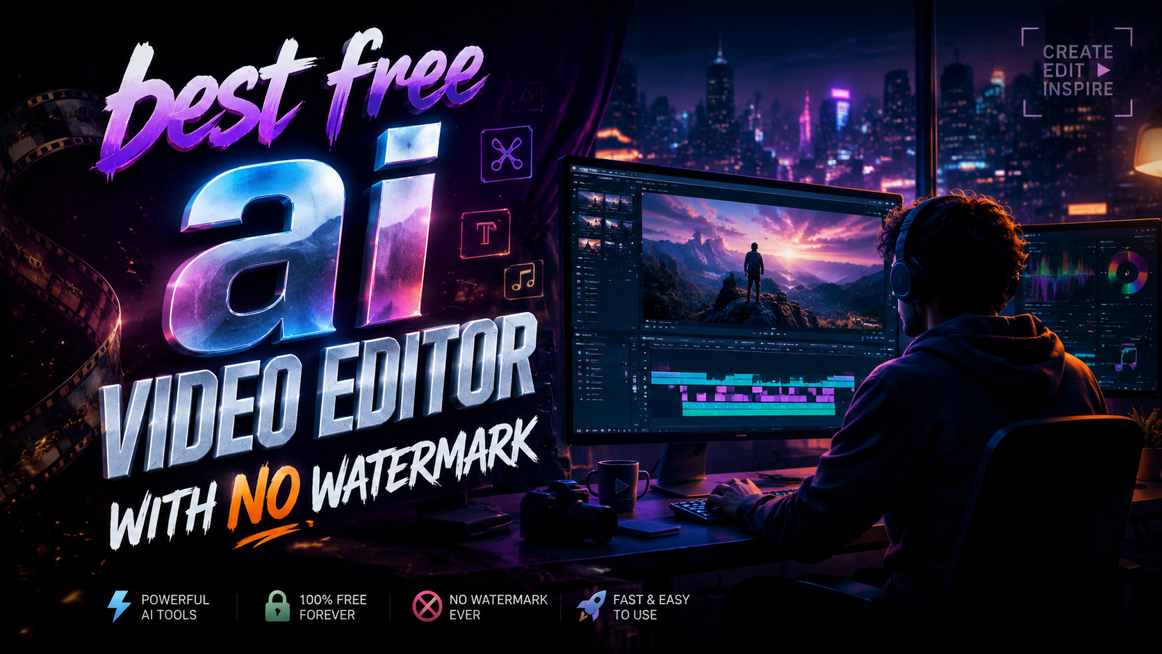 Best Free AI Video Editor with No Watermark (2026)