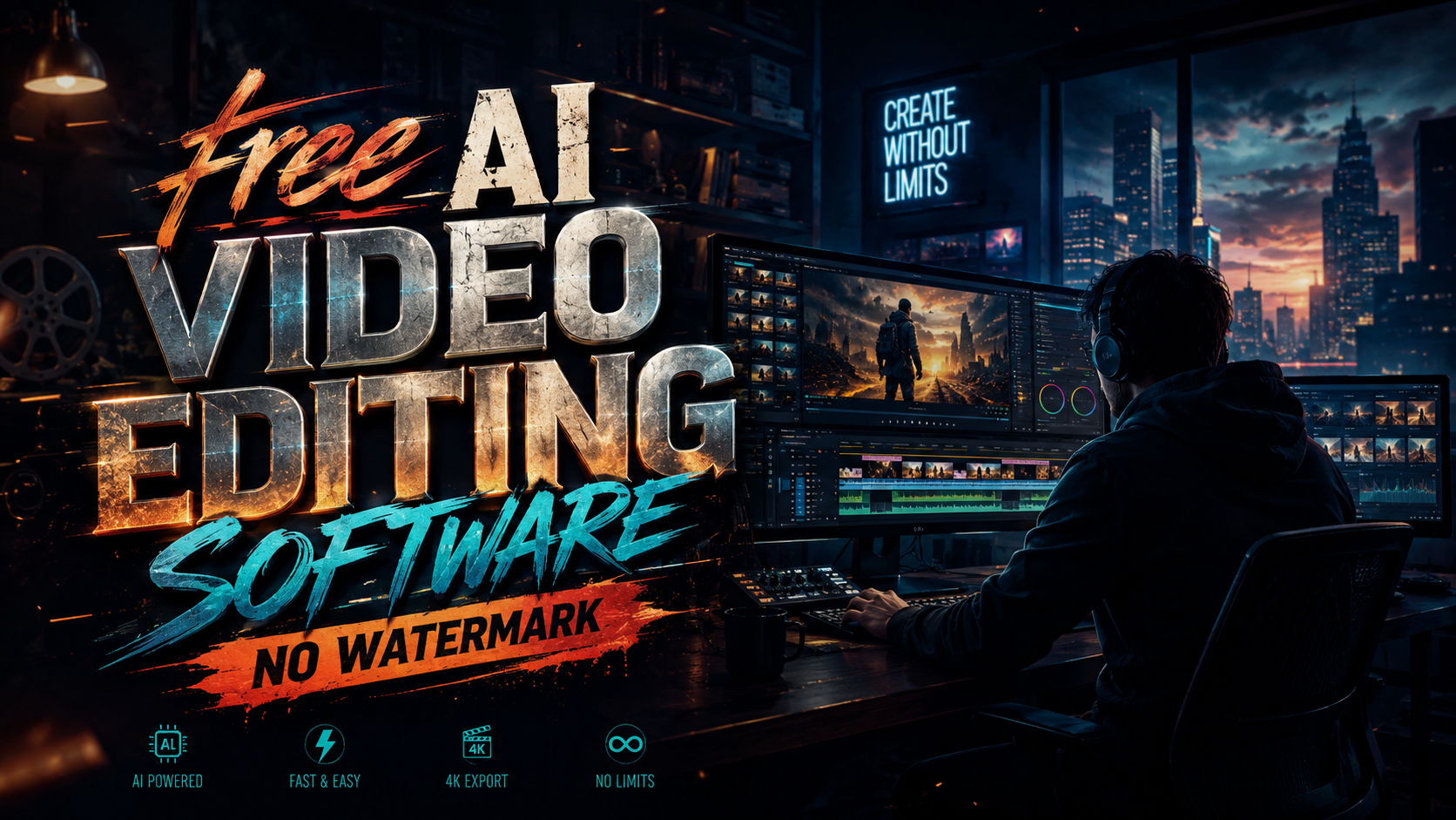 Best Free AI Video Editing Software No Watermark (2026)