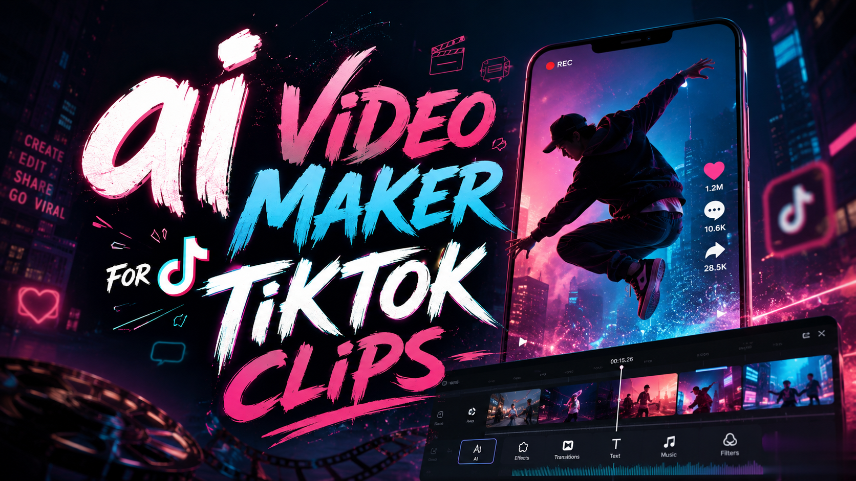 AI Video Maker for TikTok Clips 2026: Best Tools