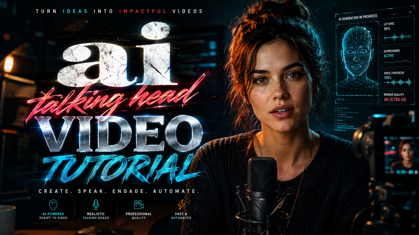 Comment créer une vidéo AI talking head : tutoriel 2026