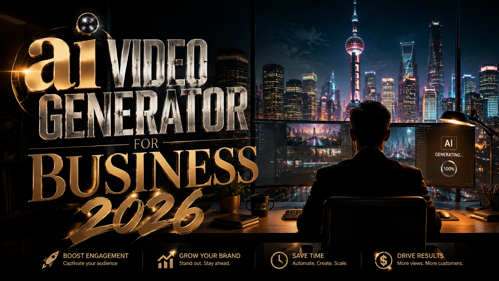Générateur vidéo IA pour entreprise 2026