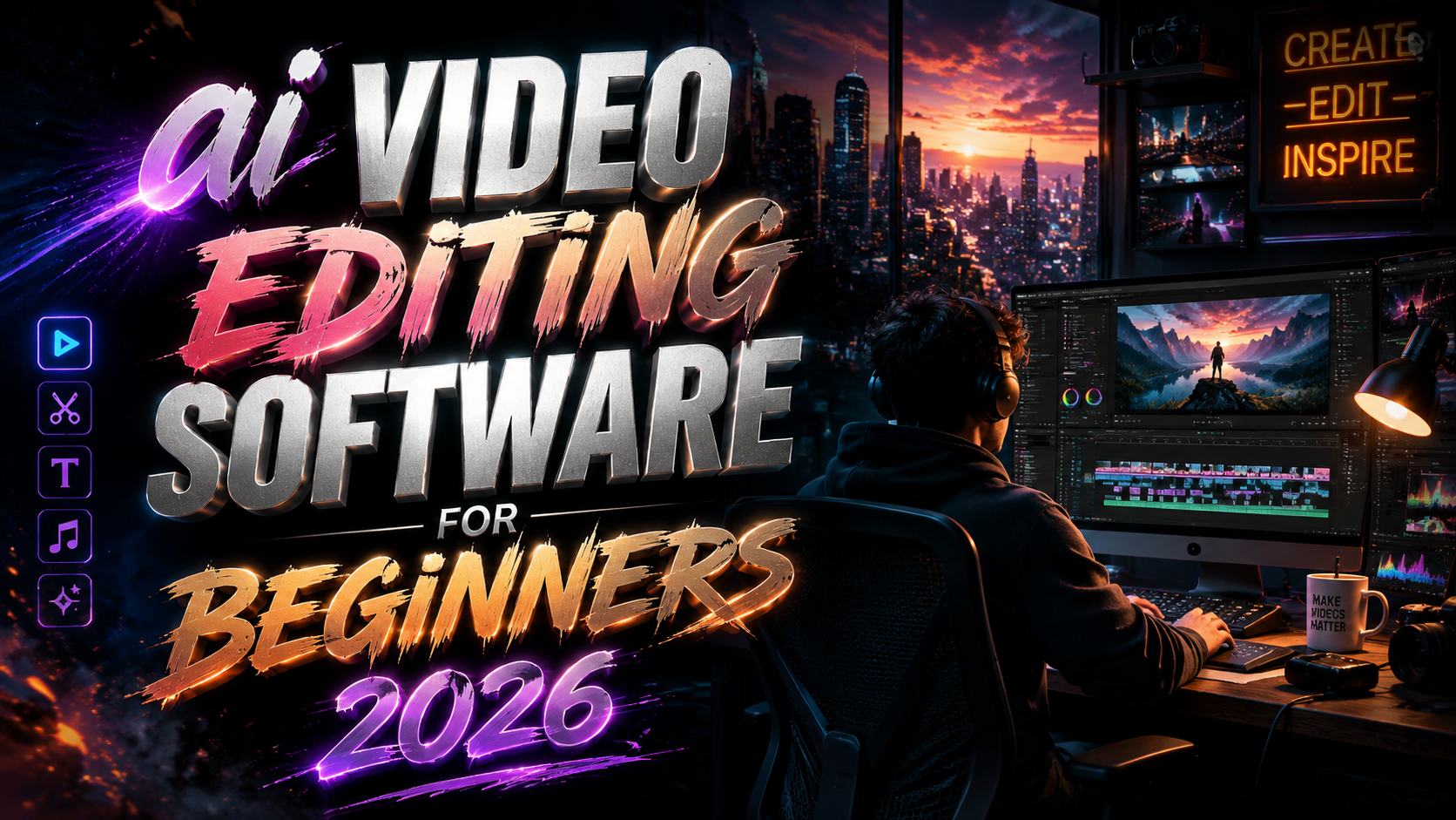 Best AI Video Editing Software for Beginners 2026