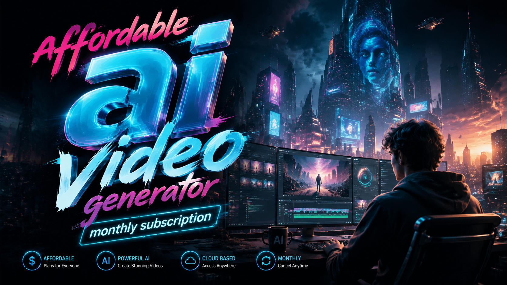 Affordable AI Video Generator: Monthly Subscription 2026