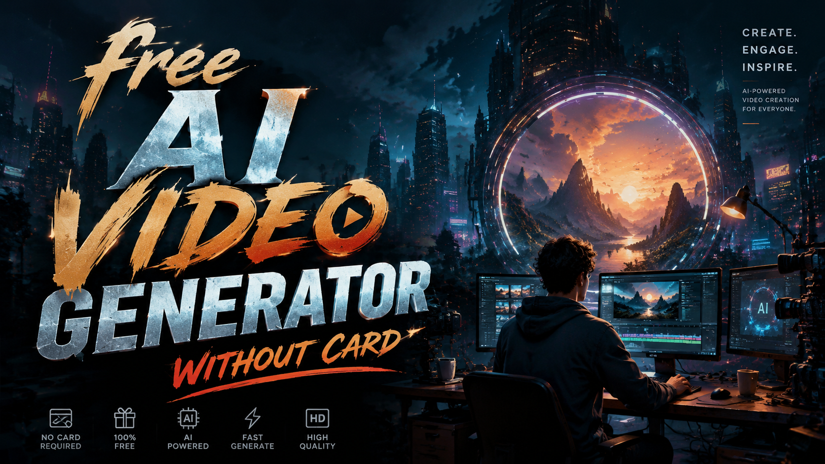 Free AI Video Generator Without Card (2026) – No Payment Needed