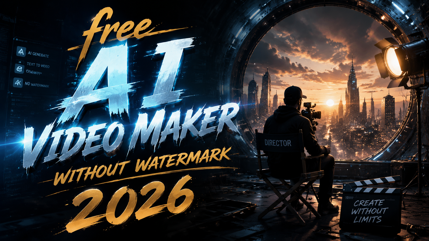 Free AI Video Maker Without Watermark 2026 - Create Now