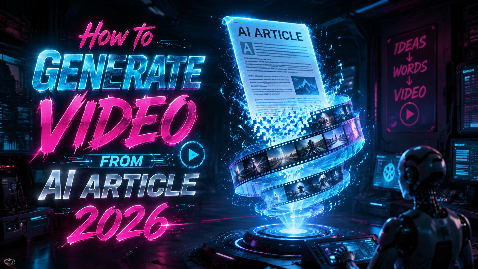 How to Generate Video from AI Article in 2026 - Full Guide