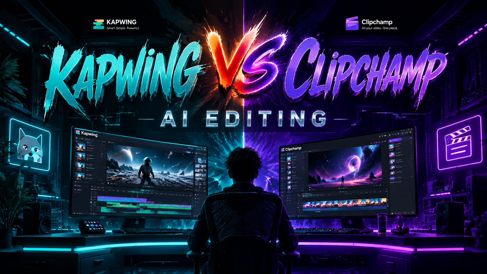 Kapwing vs Clipchamp AI Editing 2026: Vergleich