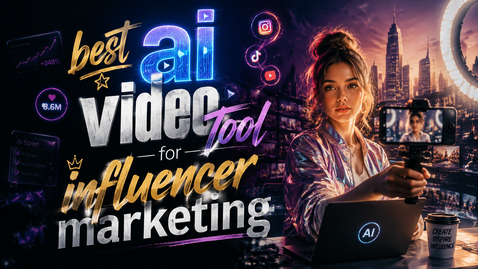 Mejor herramienta de video AI para marketing de influencers