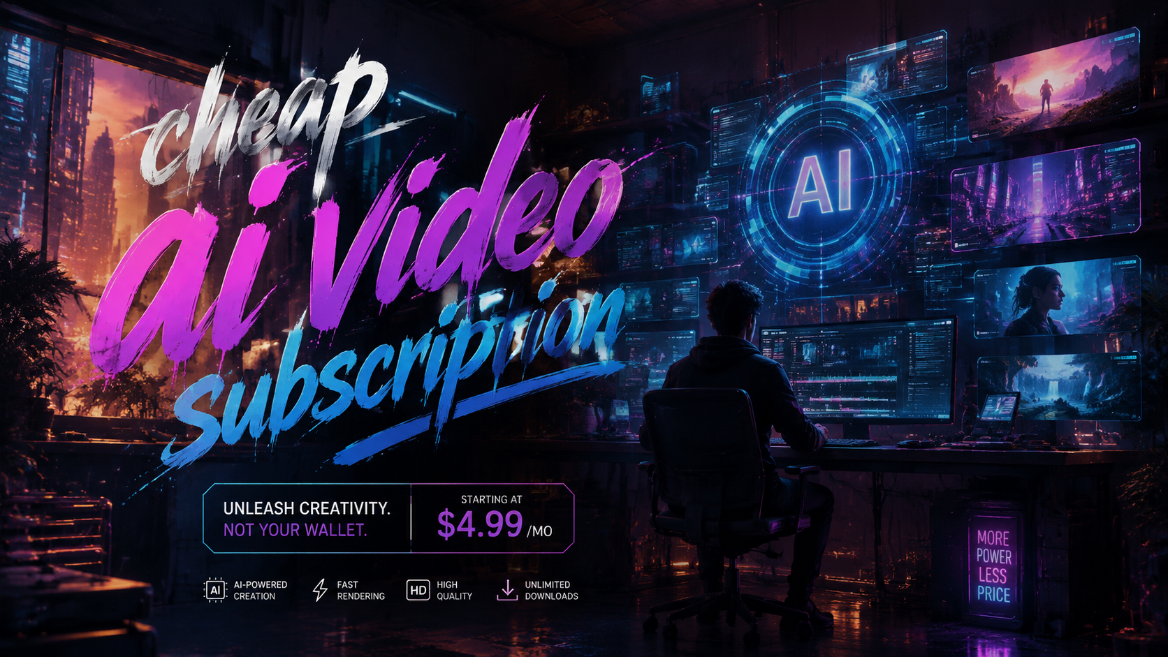 Abonnement vidéo IA pas cher : le guide complet 2026