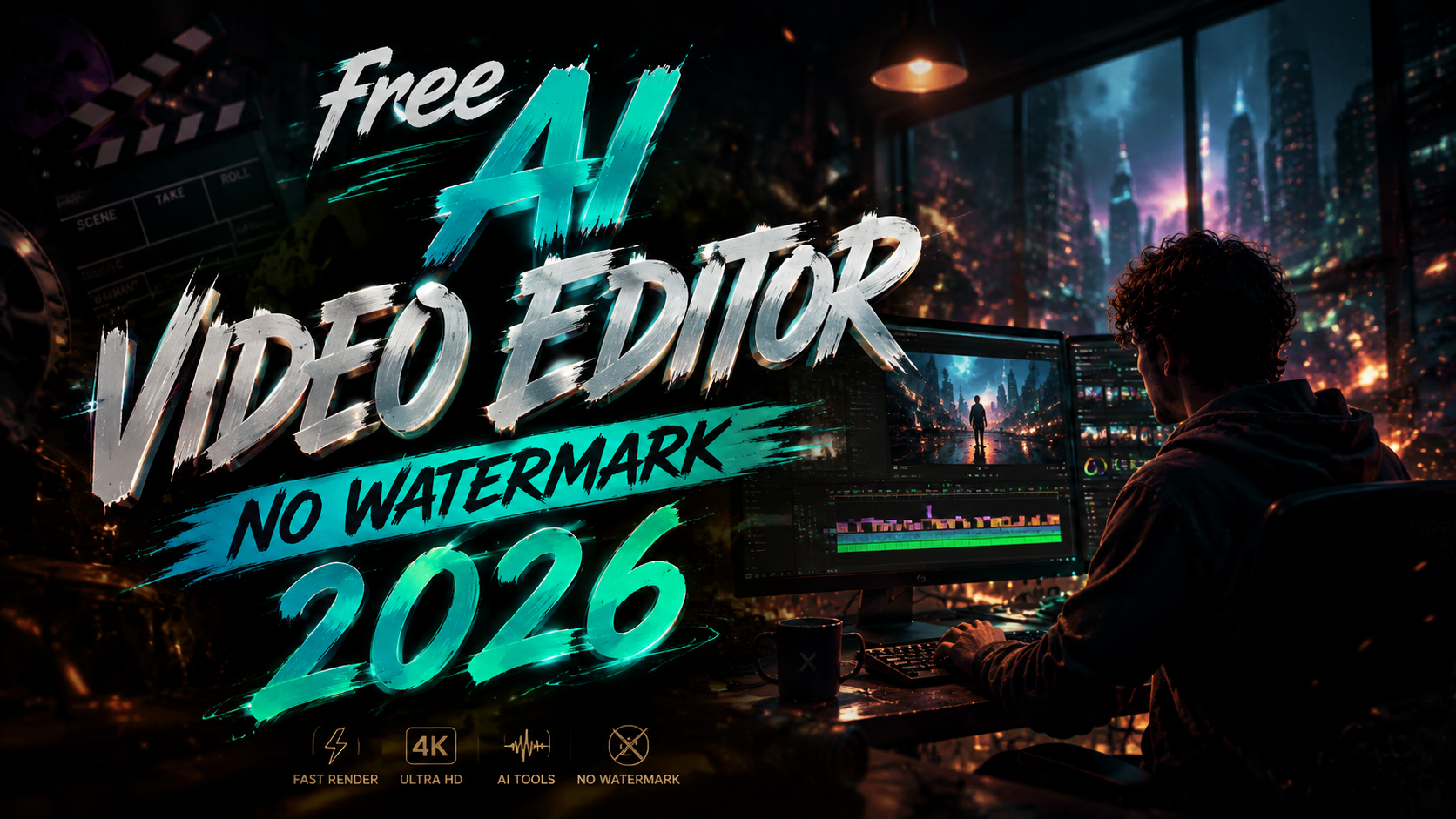 Kostenloser KI-Videoeditor ohne Wasserzeichen 2026