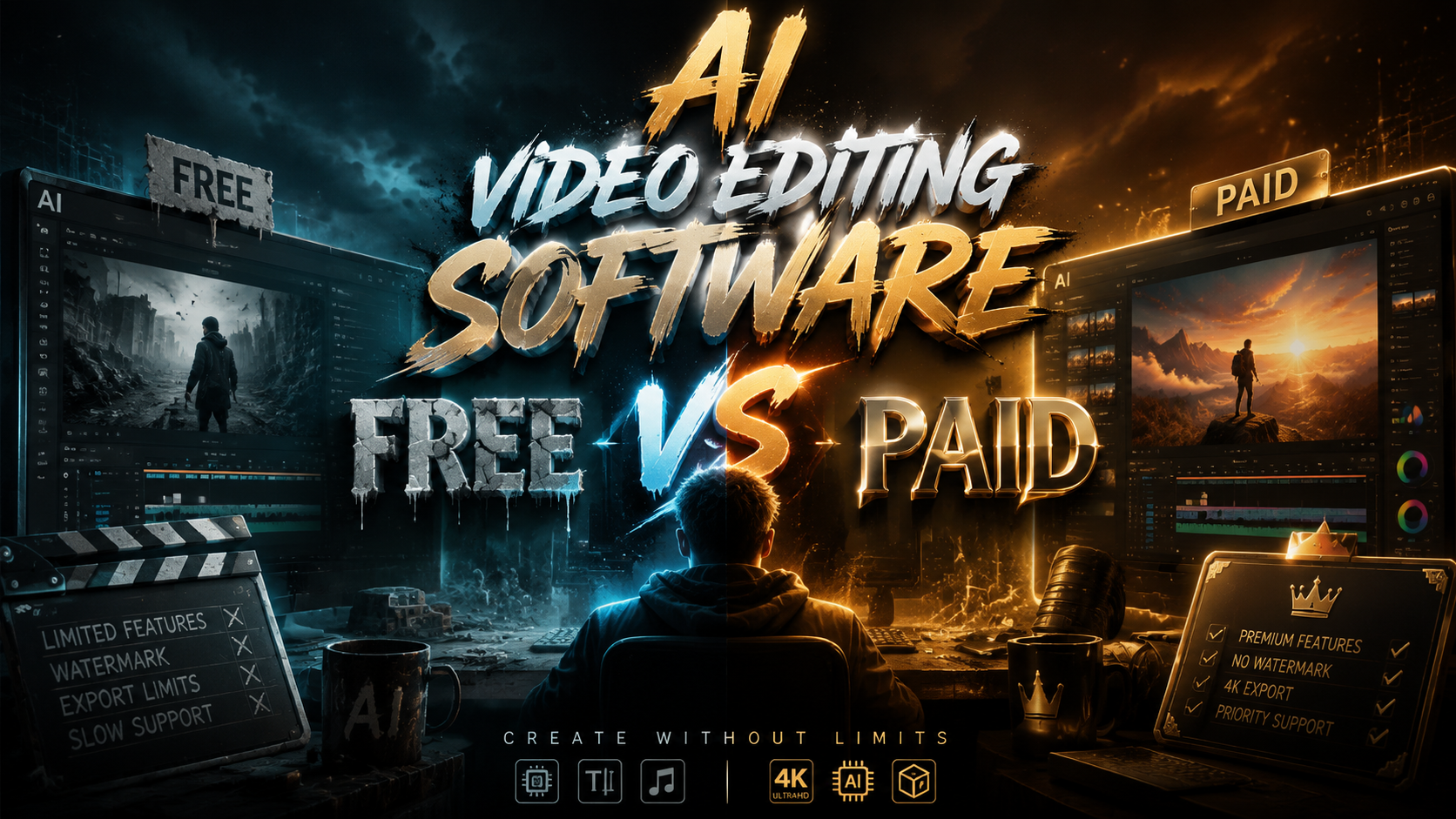 AI Video Editing Software Free vs Paid (2026): Which Wins?