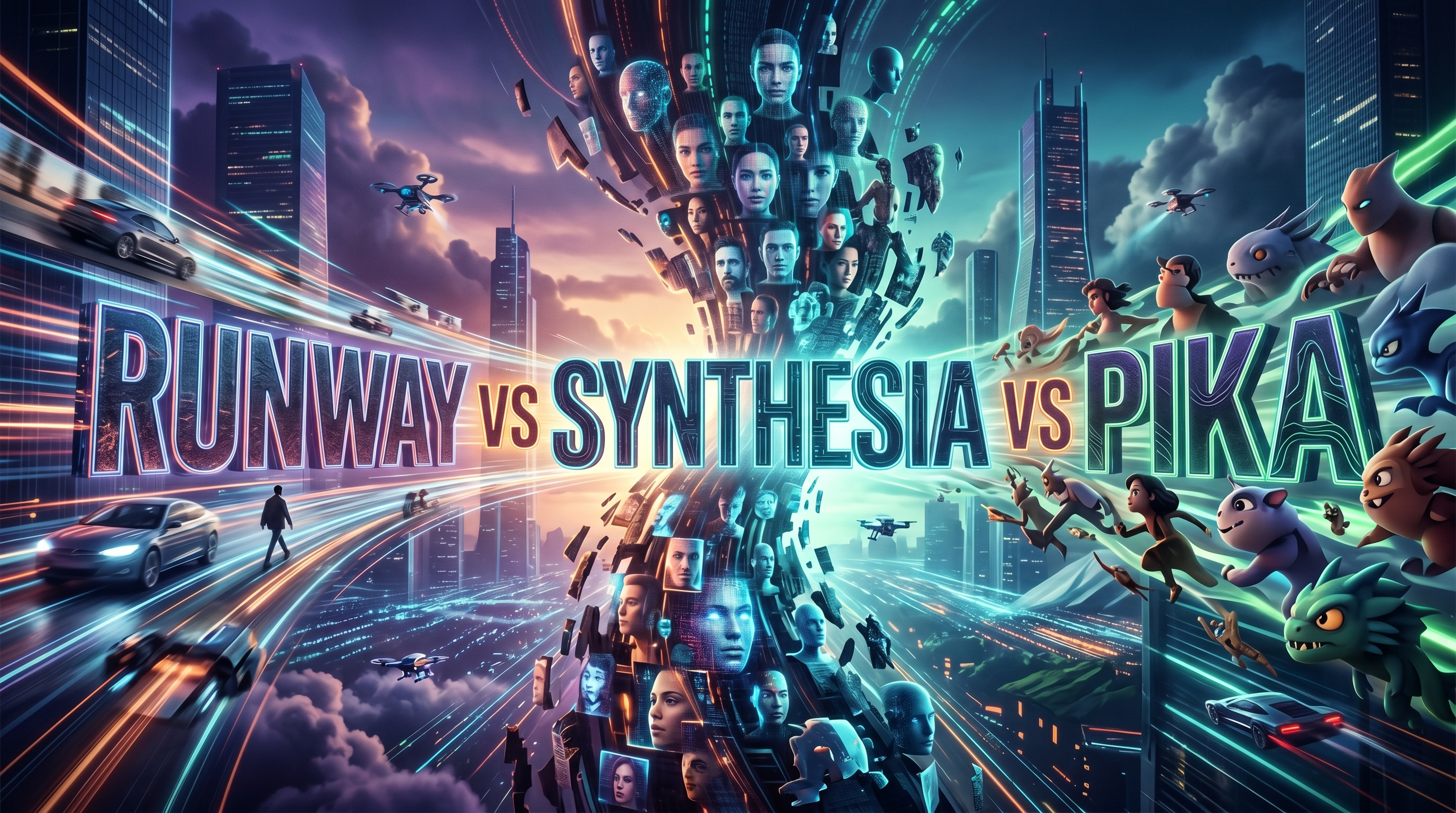Runway vs Synthesia vs Pika: Qual o Melhor em 2026?