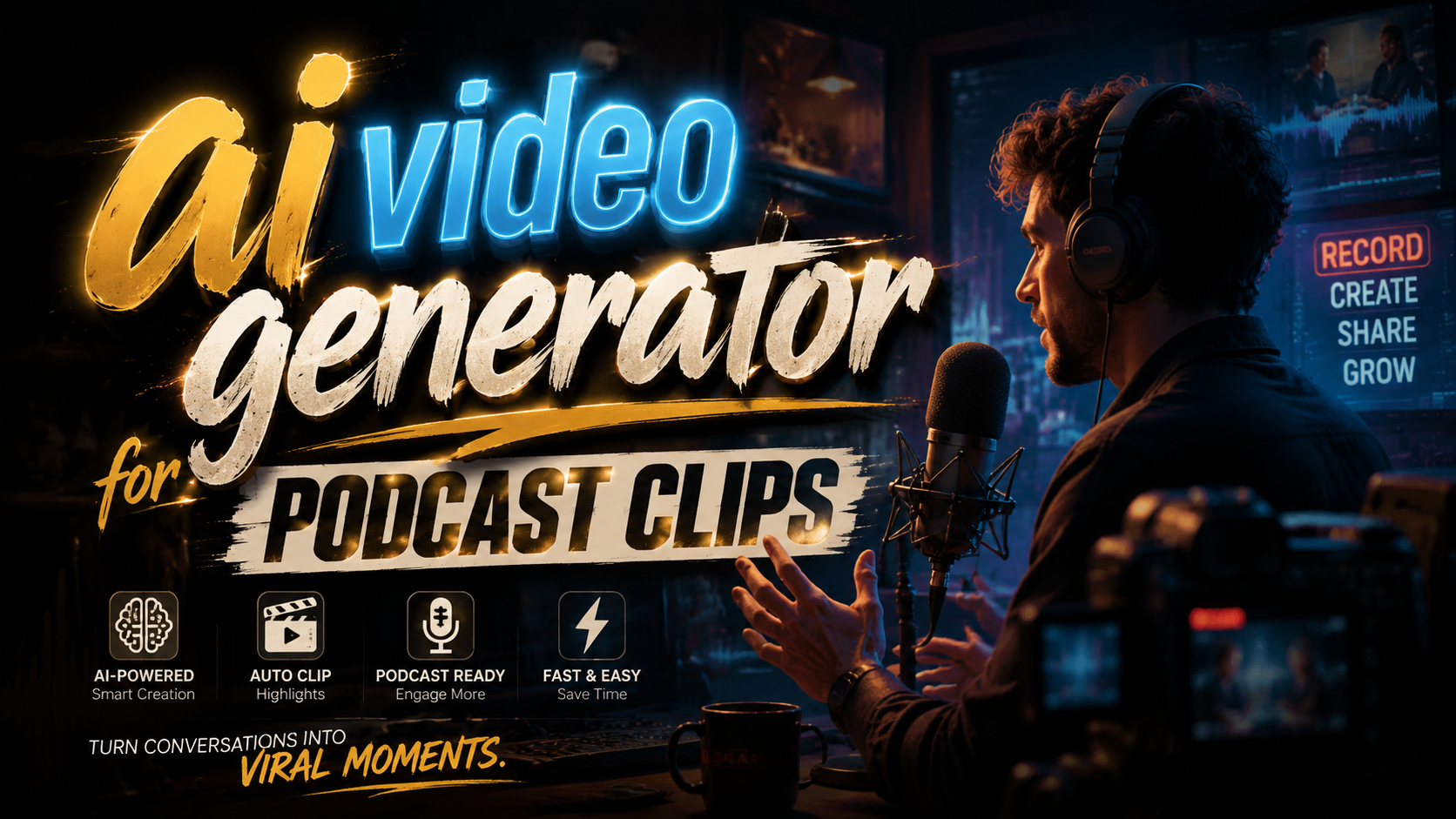 Best AI Video Generator for Podcast Clips in 2026
