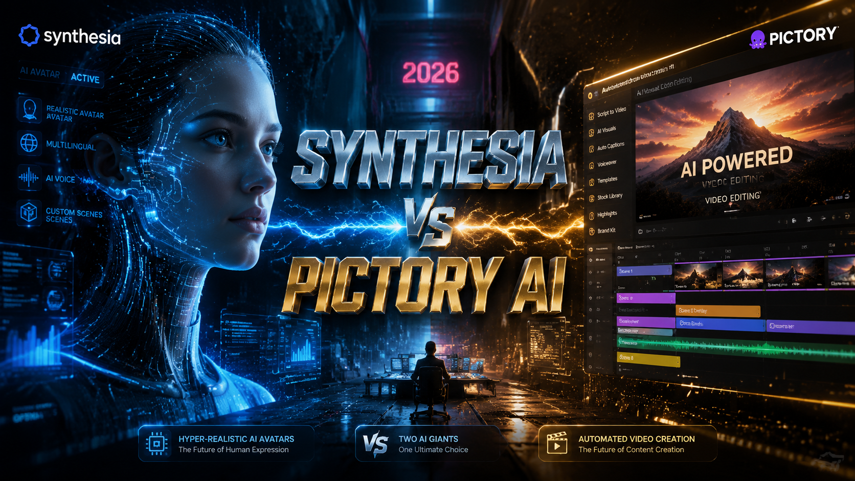 Comparación de Synthesia vs Pictory AI: ¿Cuál es mejor?