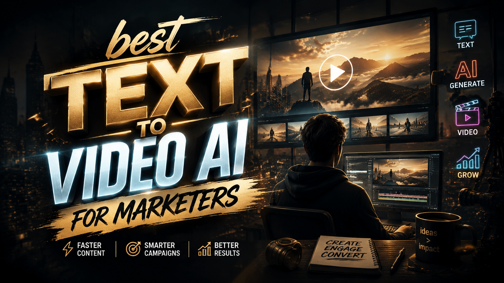 Meilleur IA texte-vidéo pour marketers en 2026