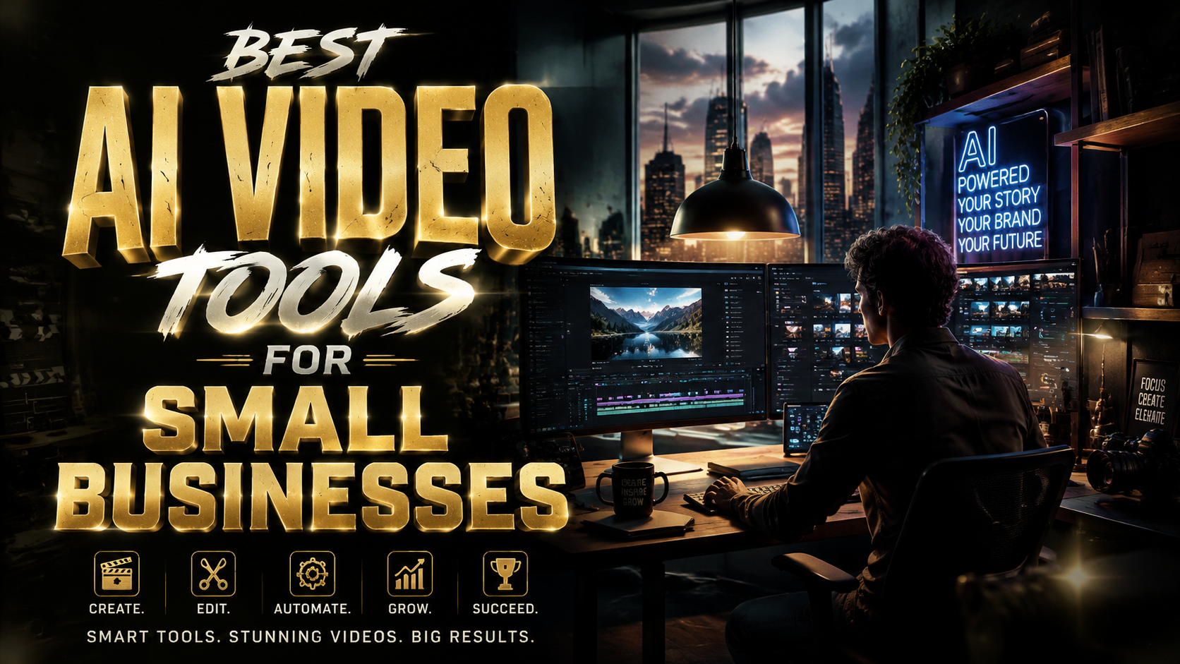 Las mejores herramientas de video con IA para pequeñas empresas (2026)