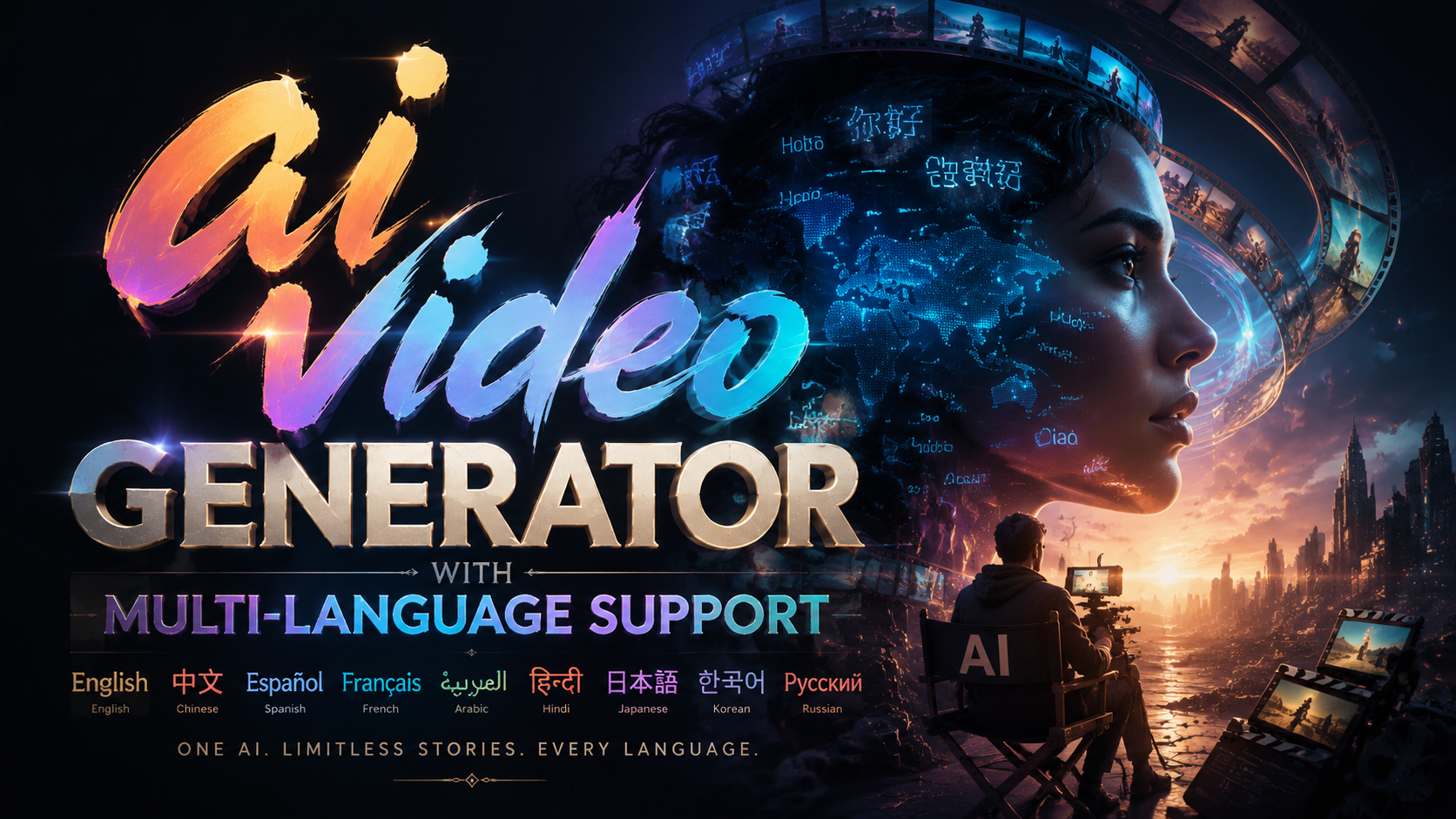 Generador de videos con IA y soporte multilingüe en 2026