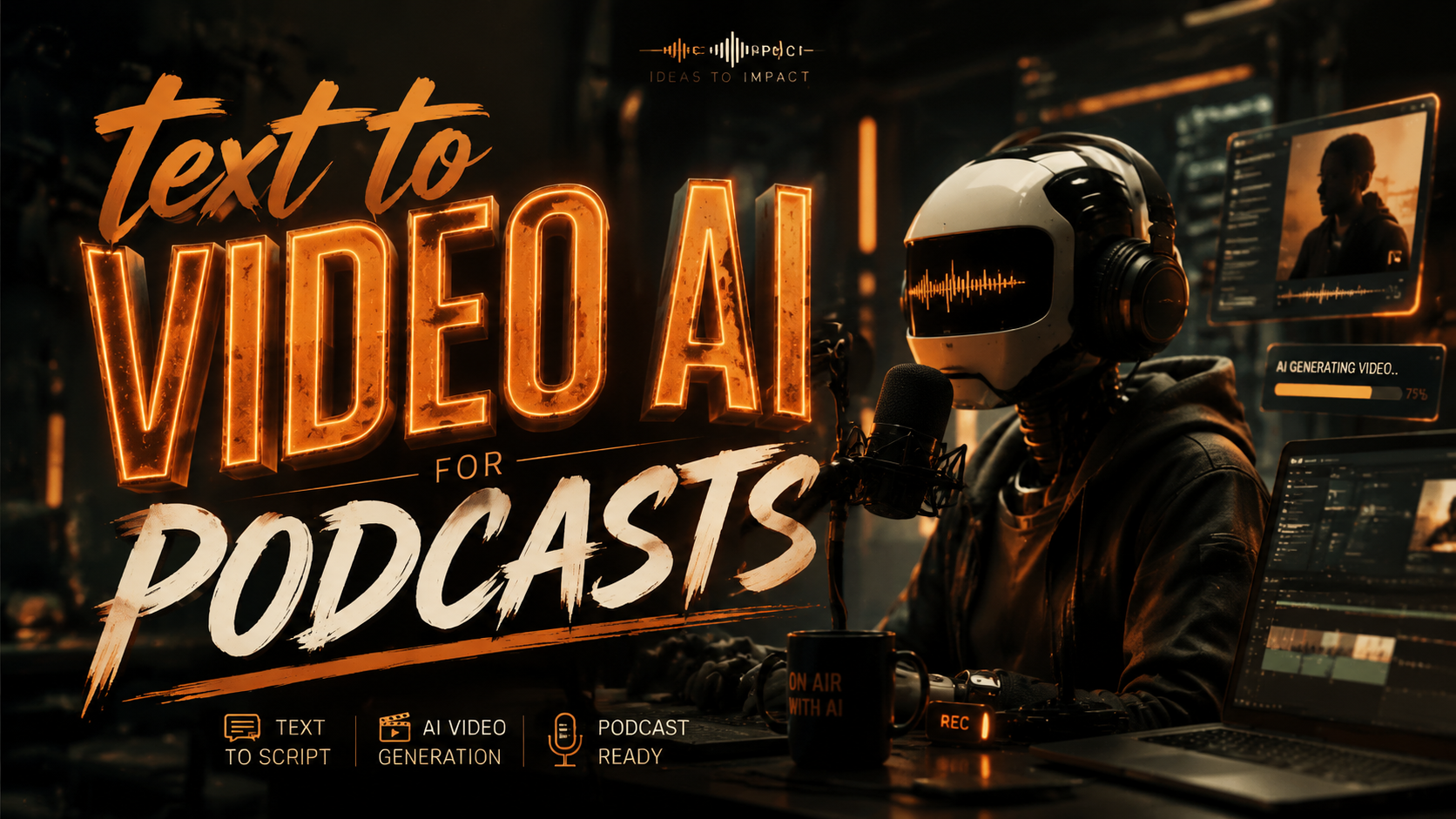 Transforma tus podcasts en videos con IA de texto a video