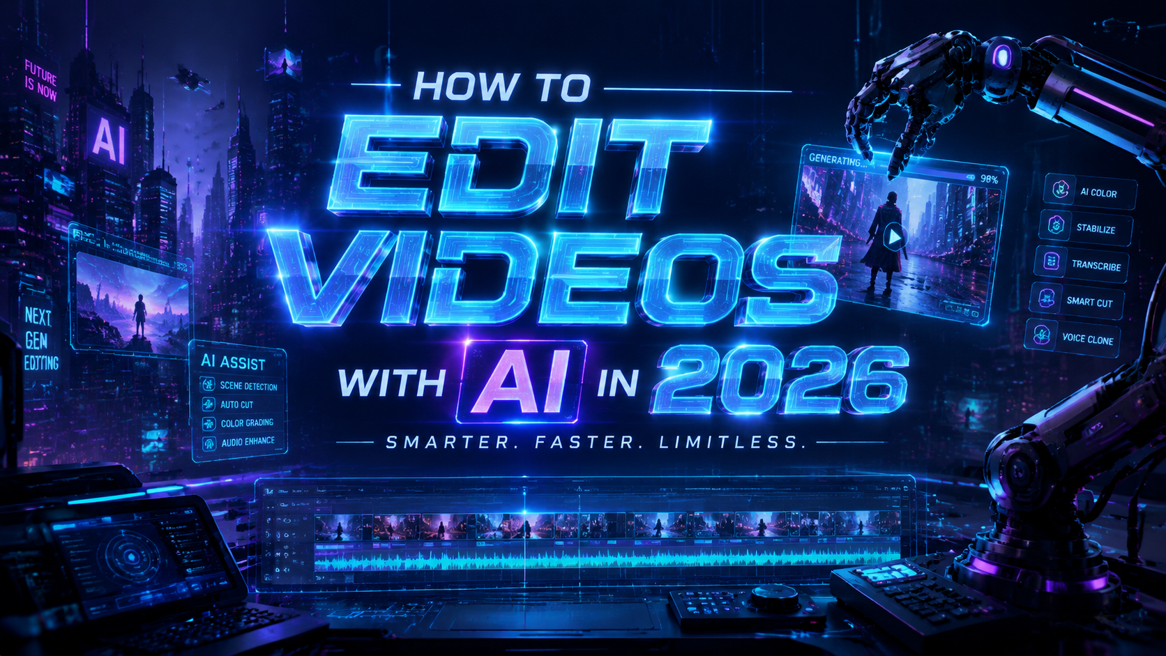 Cómo editar videos con IA en 2026: Guía completa