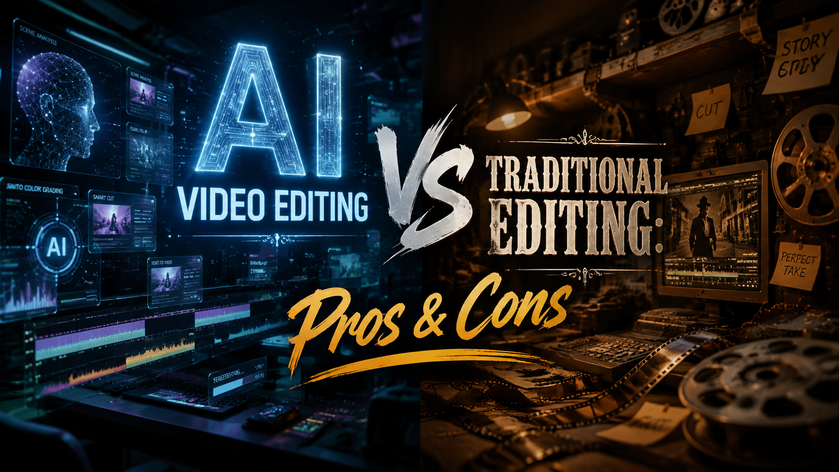 Edición de video con IA vs tradicional: pros y contras
