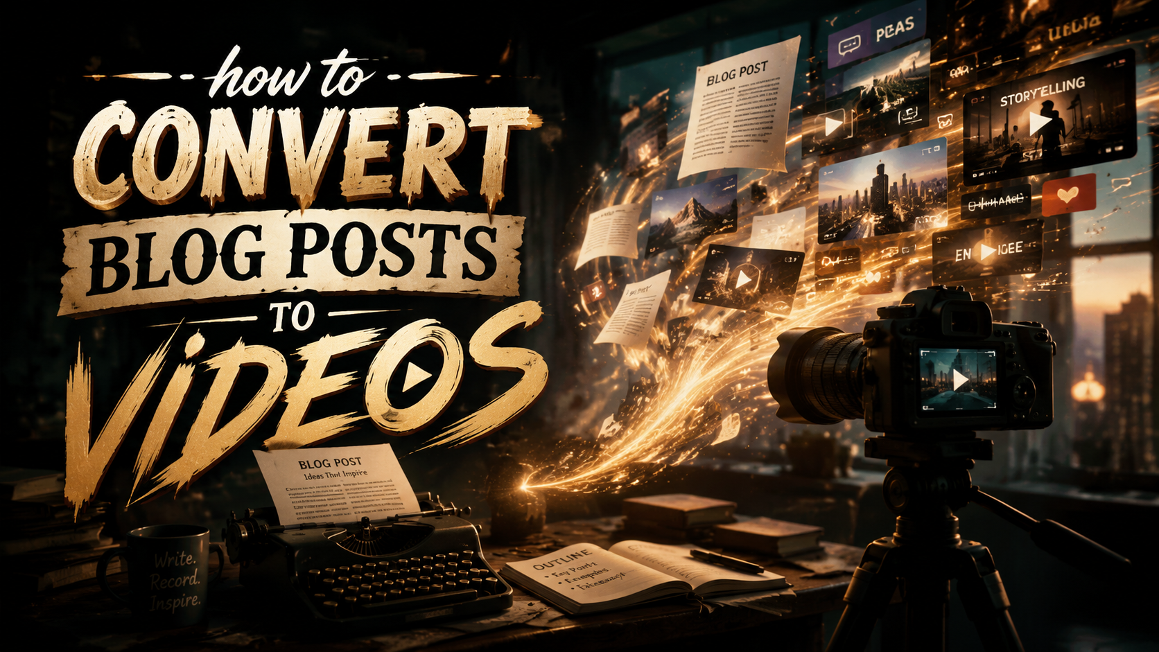 Cómo convertir posts de blog a videos fácilmente