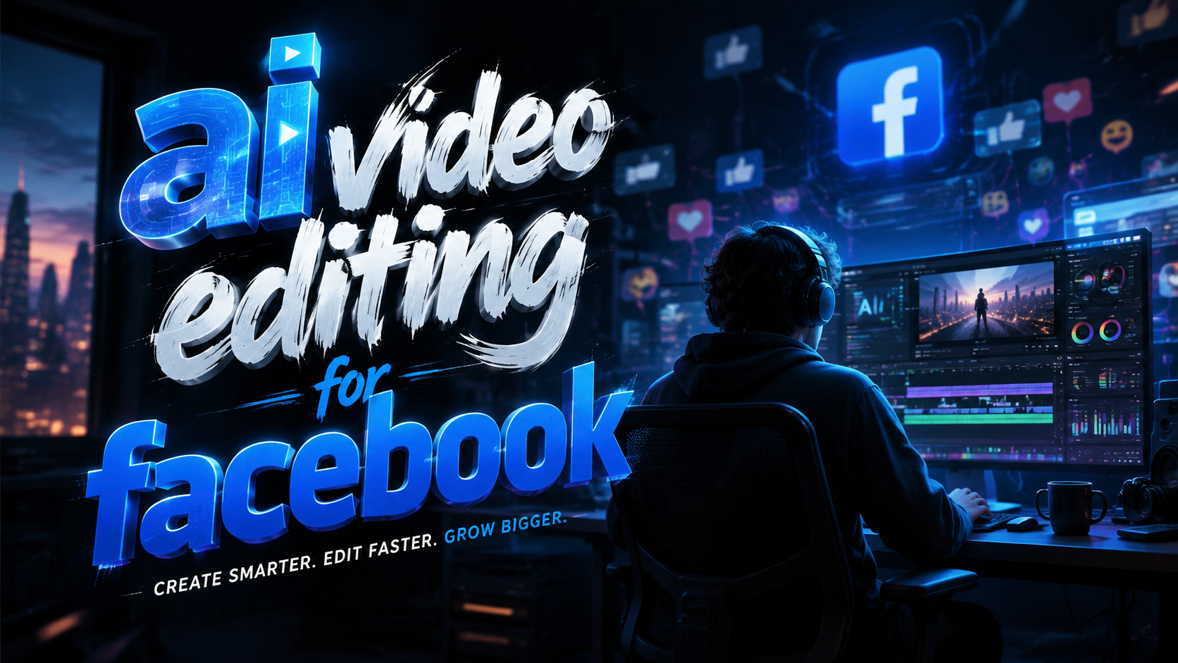 Edição de Vídeo com IA para Facebook em 2026