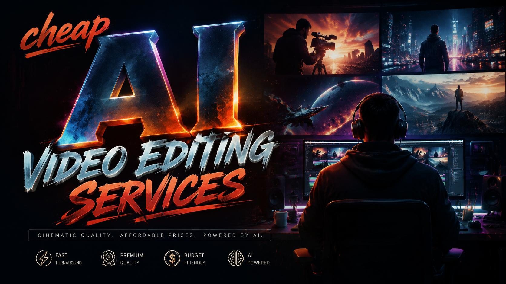 Cheap AI Video Editing Services in 2026 – Fast & Affordable