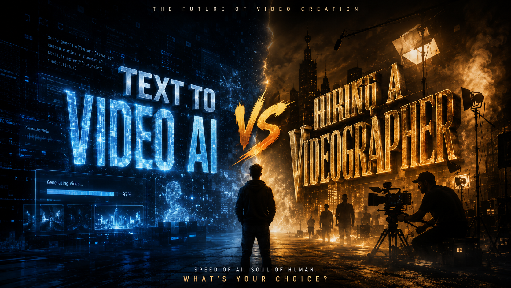 Text to Video AI vs Hiring a Videographer in 2026: Pros & Cons