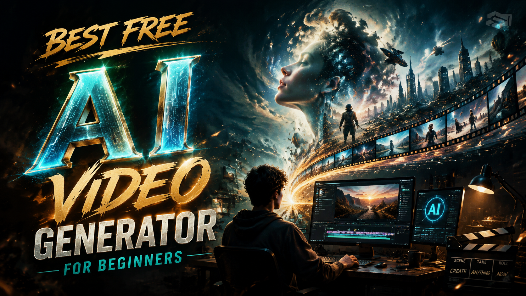 Melhor Gerador de Vídeo AI Gratuito para Iniciantes em 2026