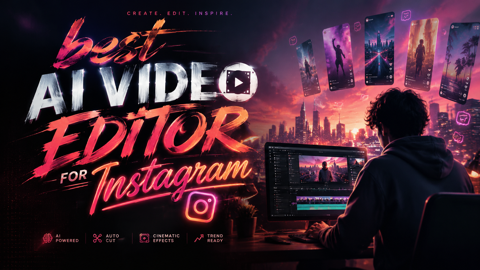 Melhor Editor de Vídeo com IA para Instagram em 2026