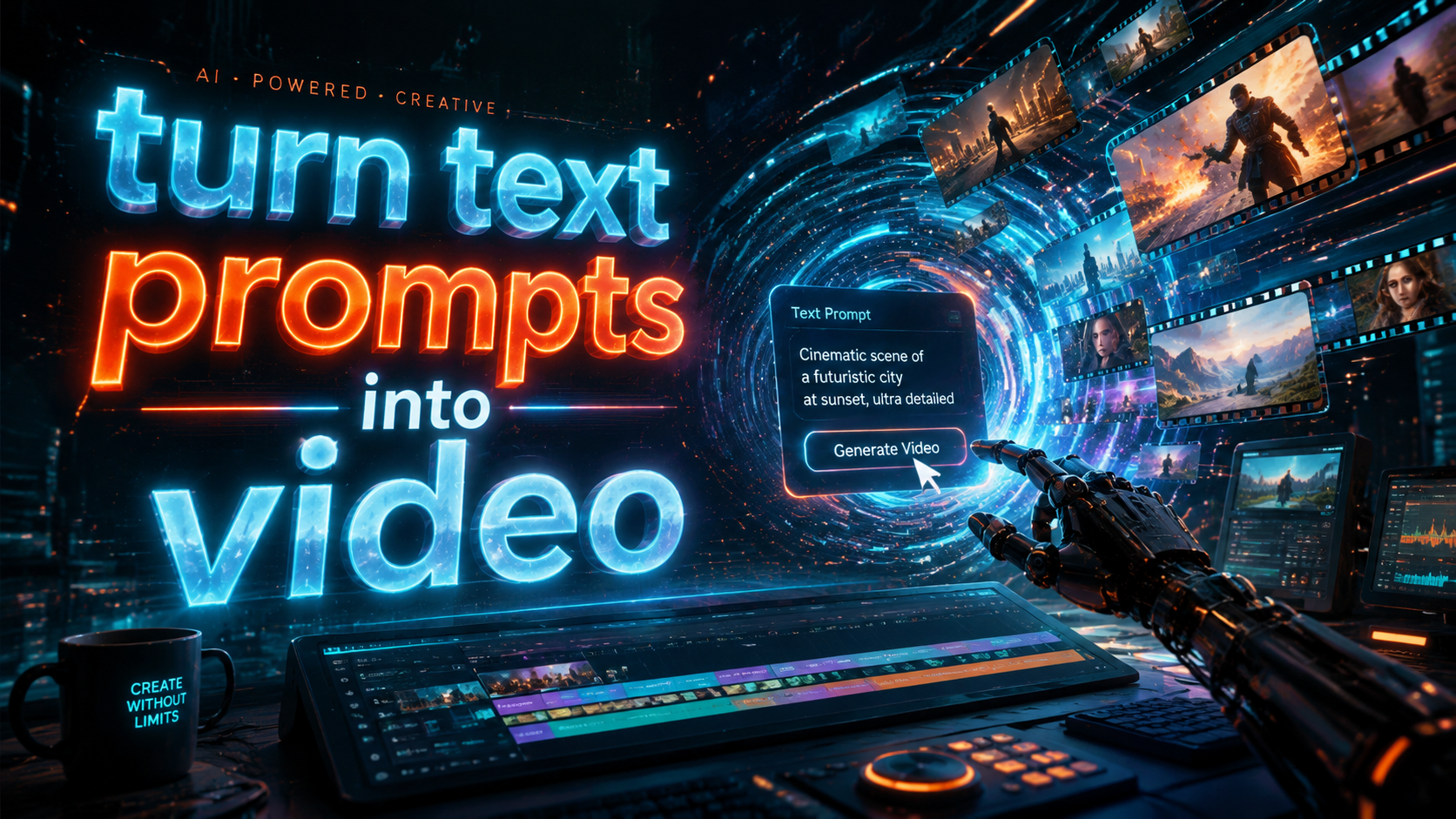 Transforme prompts de texto em vídeos incríveis facilmente