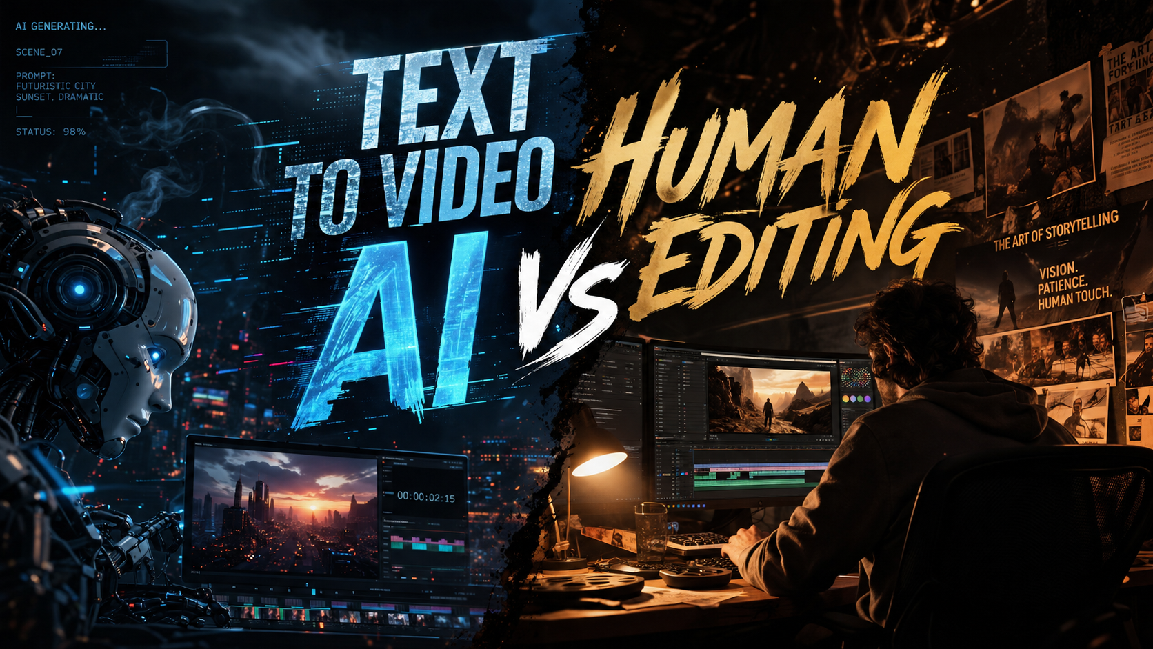 Text to Video AI vs Human Editing: 2026 Showdown