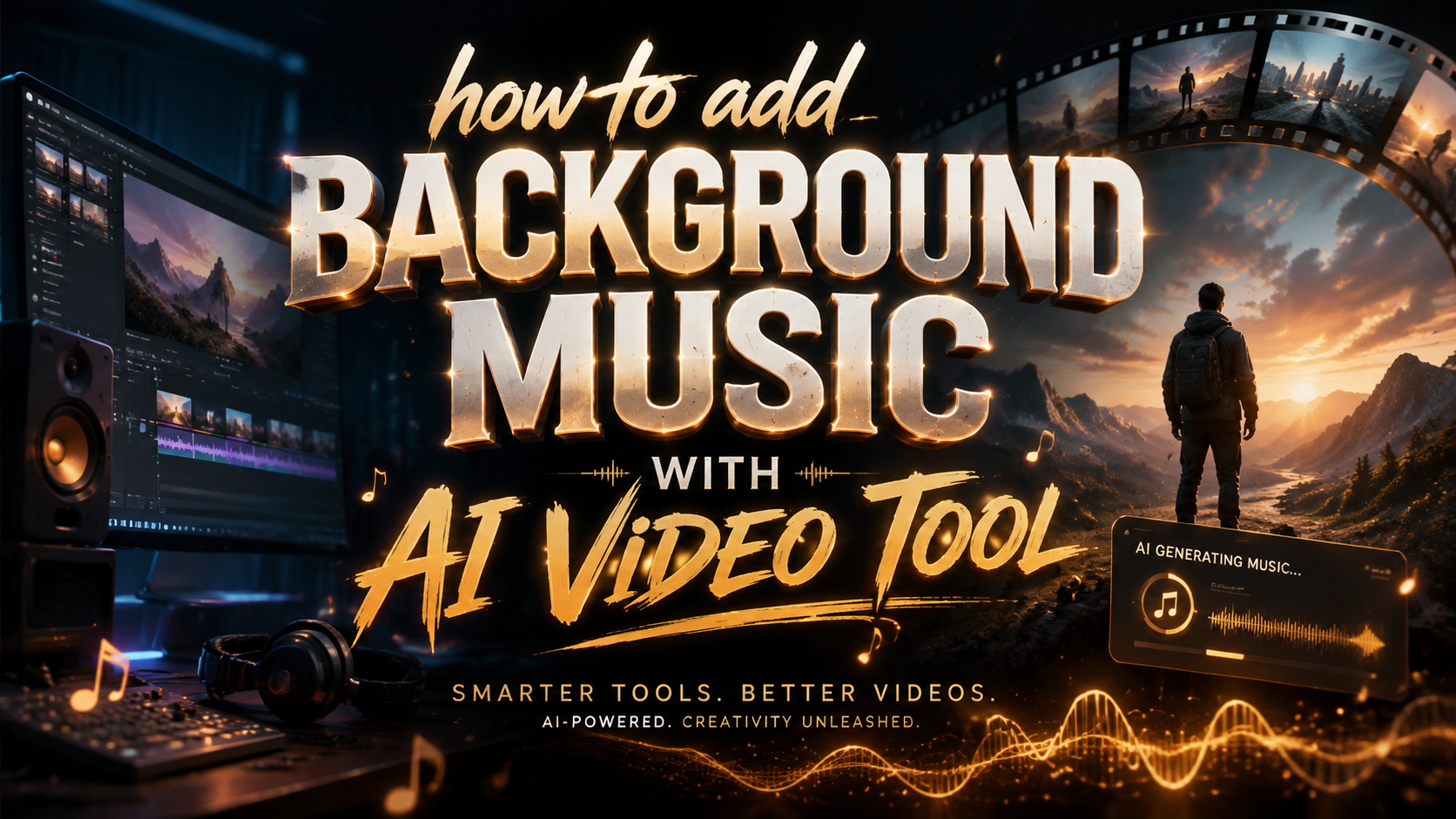 Cómo añadir música de fondo con herramientas de IA para videos