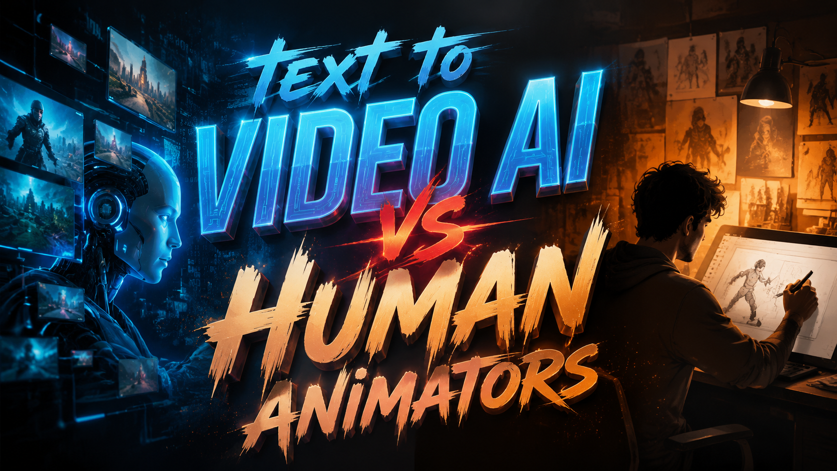 IA de texto a video vs animadores humanos: Comparativa 2026